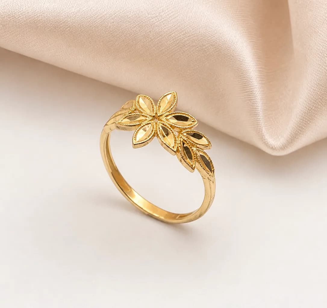 Bague Fleur des Sables en or