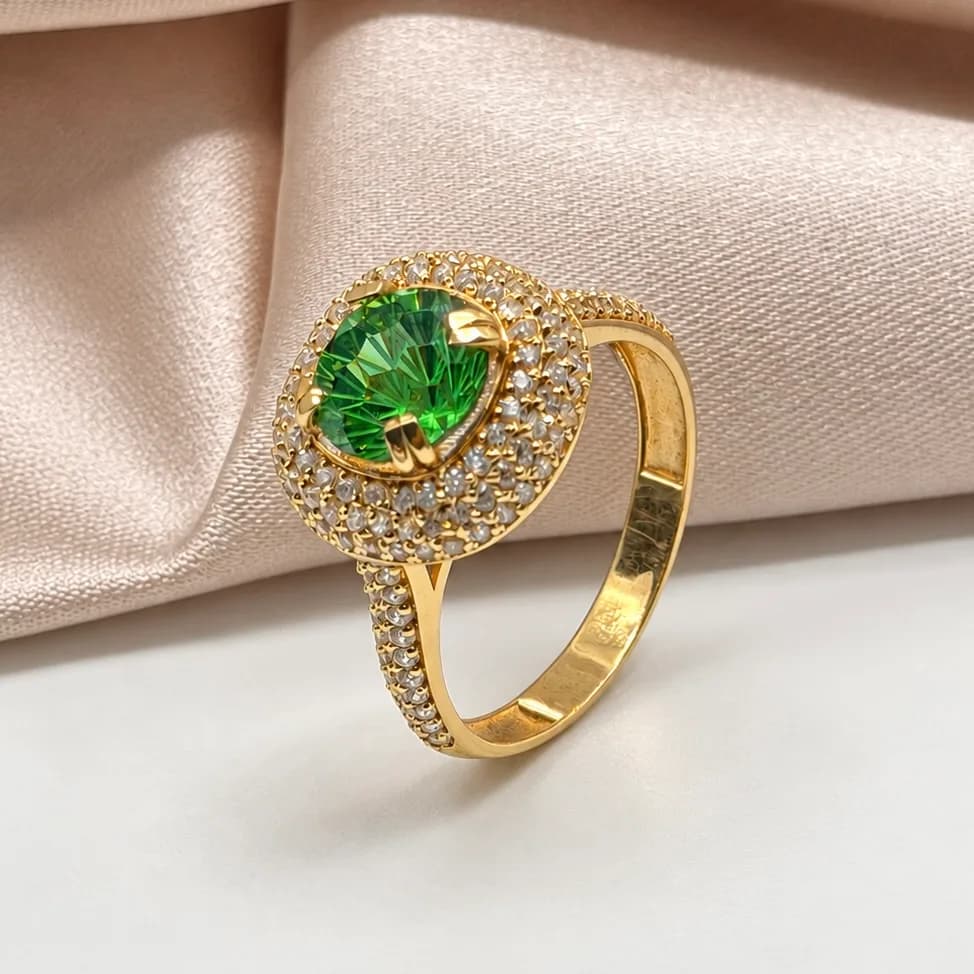 Bague Jardin Vert en or