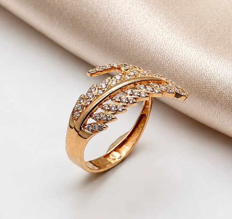 Bague Plume en or