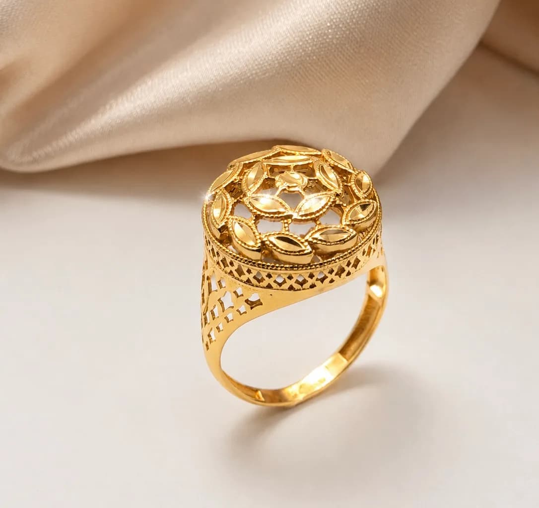 Bague Rosace en or