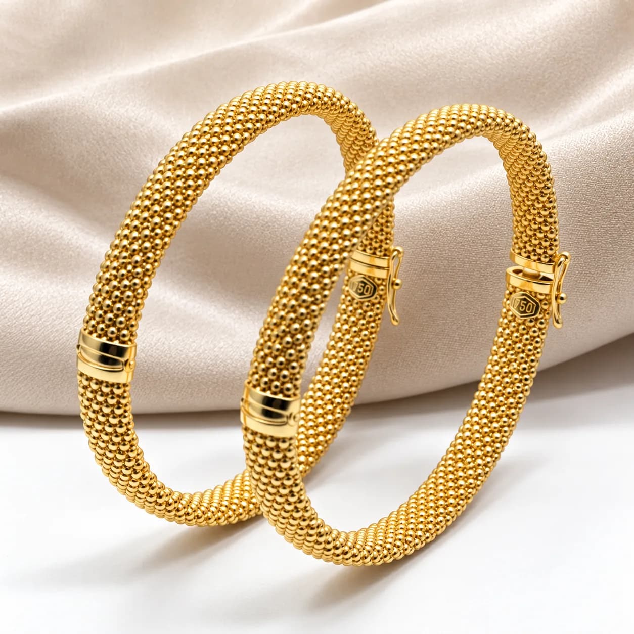Duo de Bracelets Perlés en or