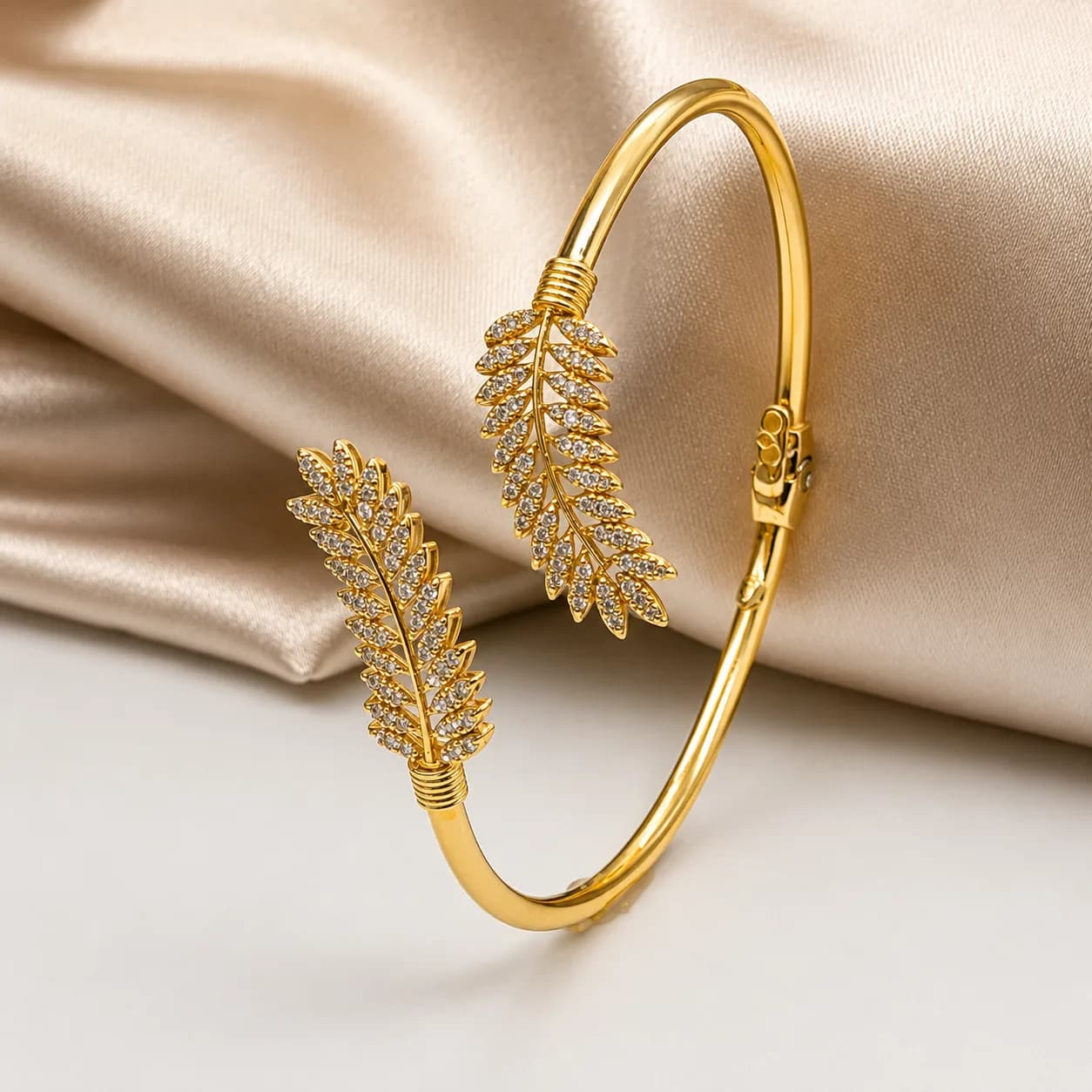 Jonc Plumes en or