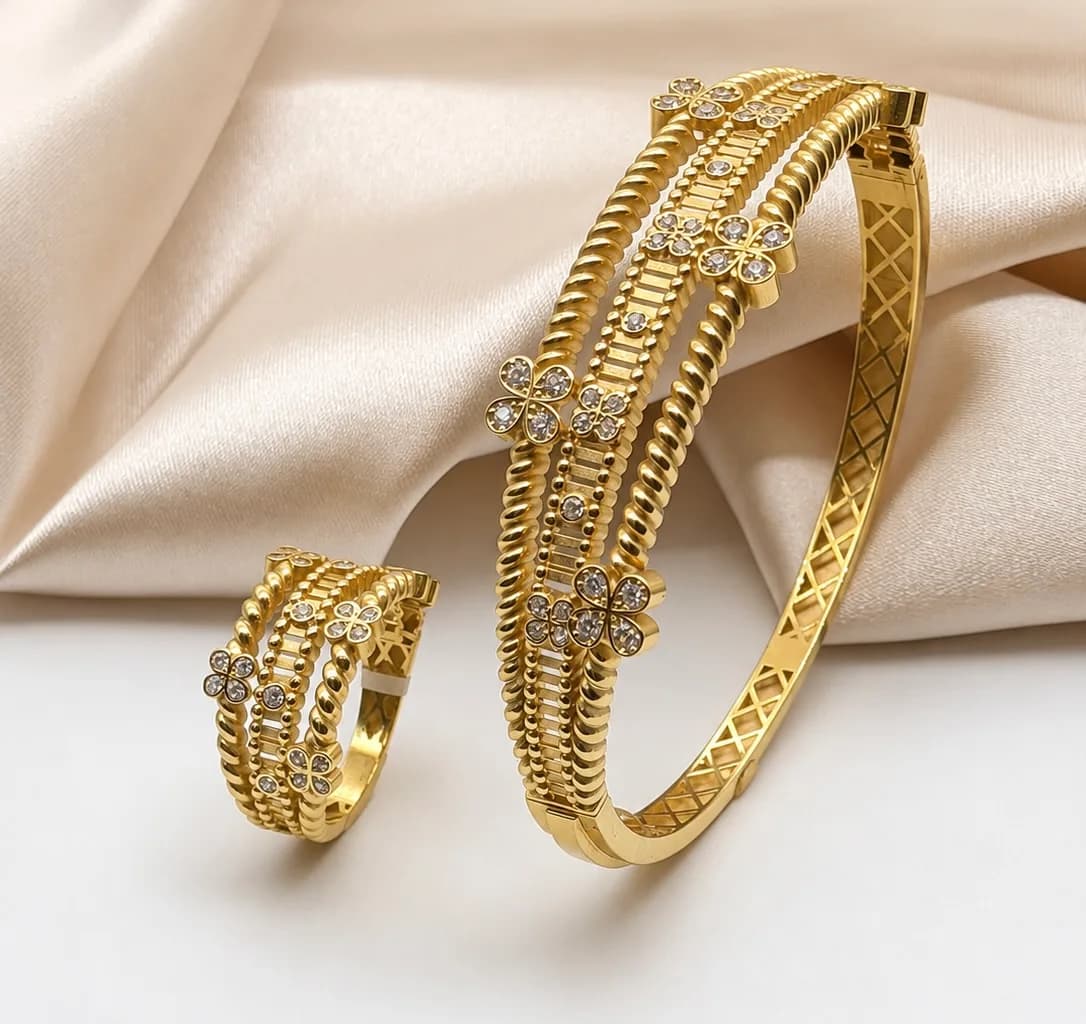 Parure Fleurs d'Or en or
