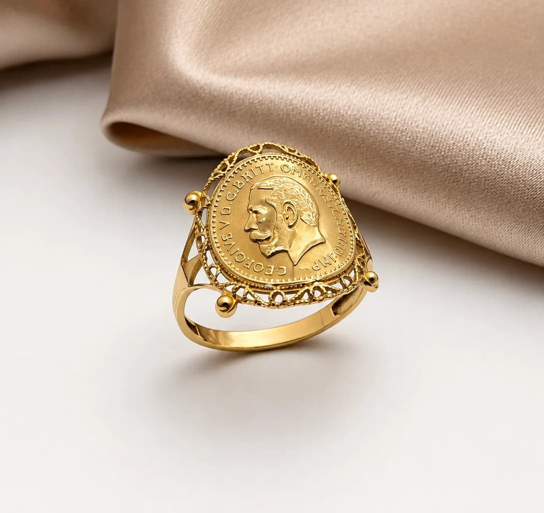 Bague Lira George V en or
